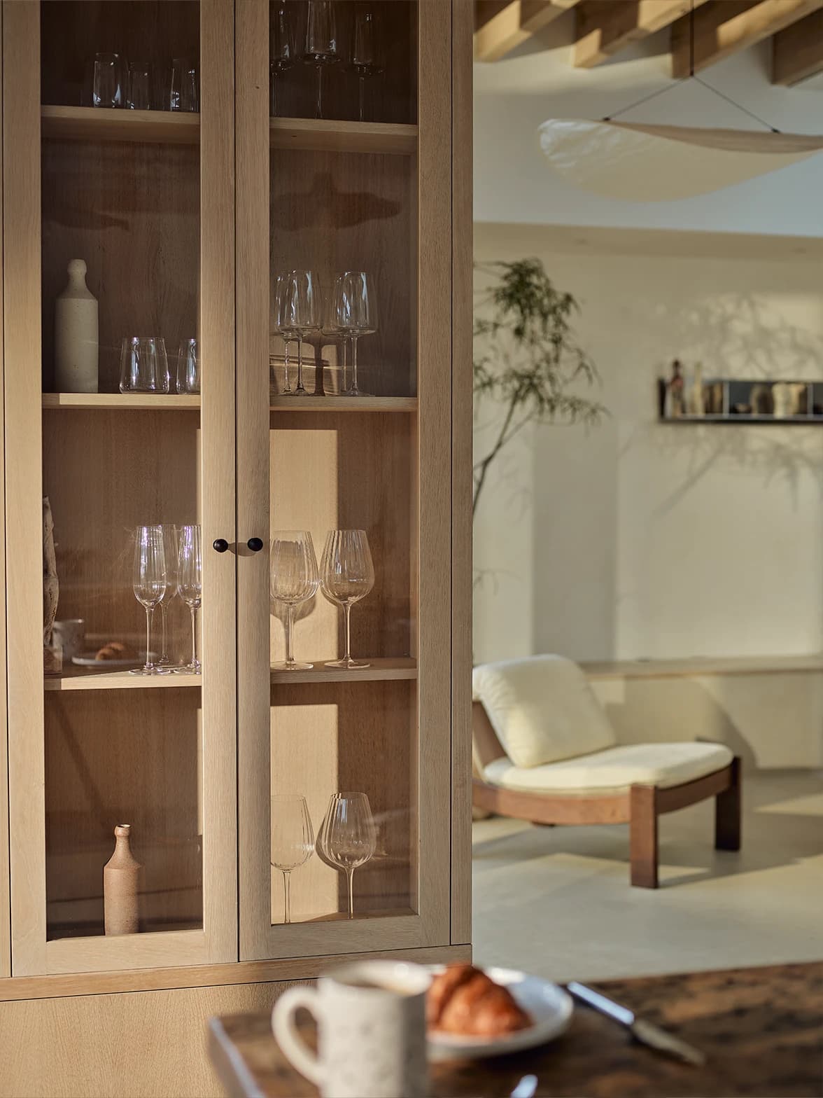 A modern home with wedding gifts