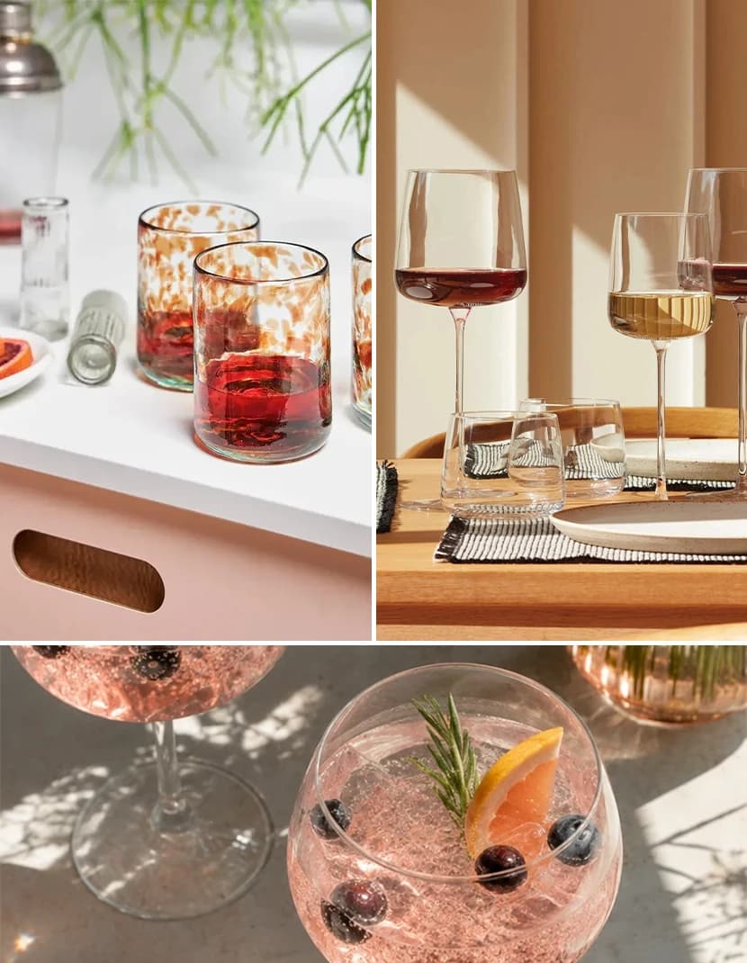 Best drinking glassware curated by The Wedding Shop buyers