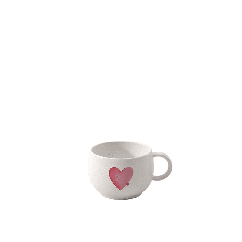 With Love Espresso Cup, White & Rose