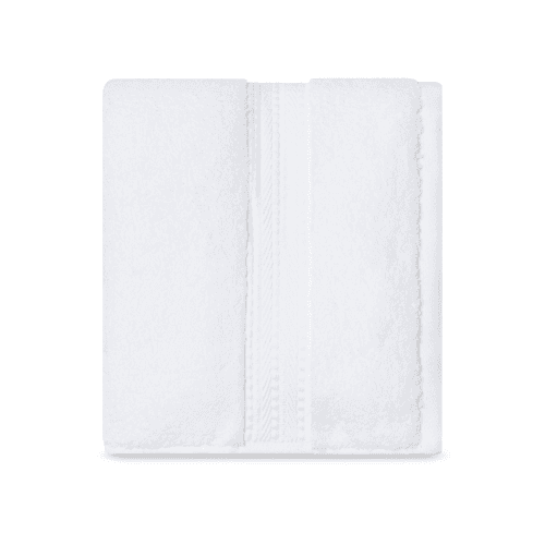 Image showing the Maria Pair of Hand Towels, White product.