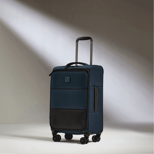 Image showing the Urban Soft Stripe Cabin Expandable Suitcase product.