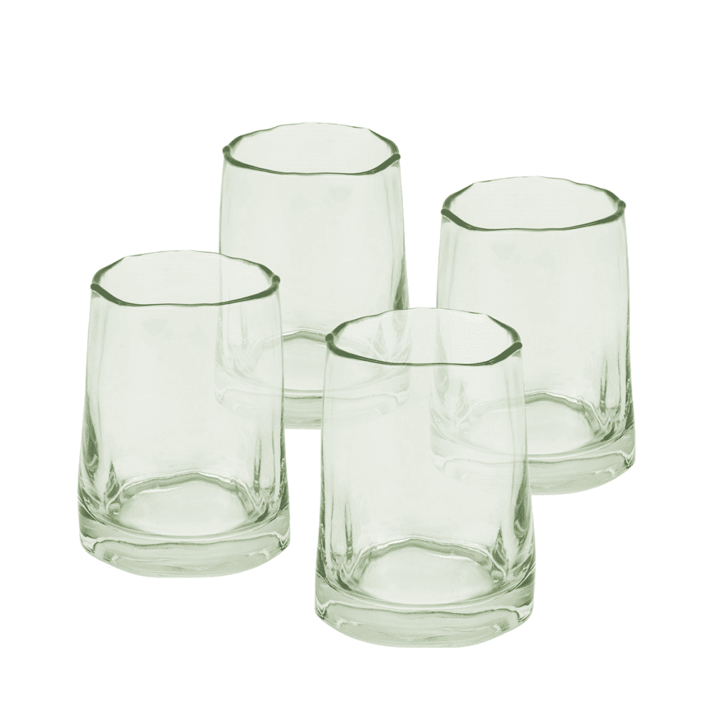 Travellers Rest Set of 4 Tumblers, Green