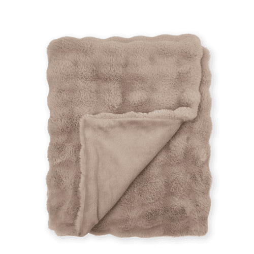 Image showing the Downington  Faux Fur Throw, Truffle product.