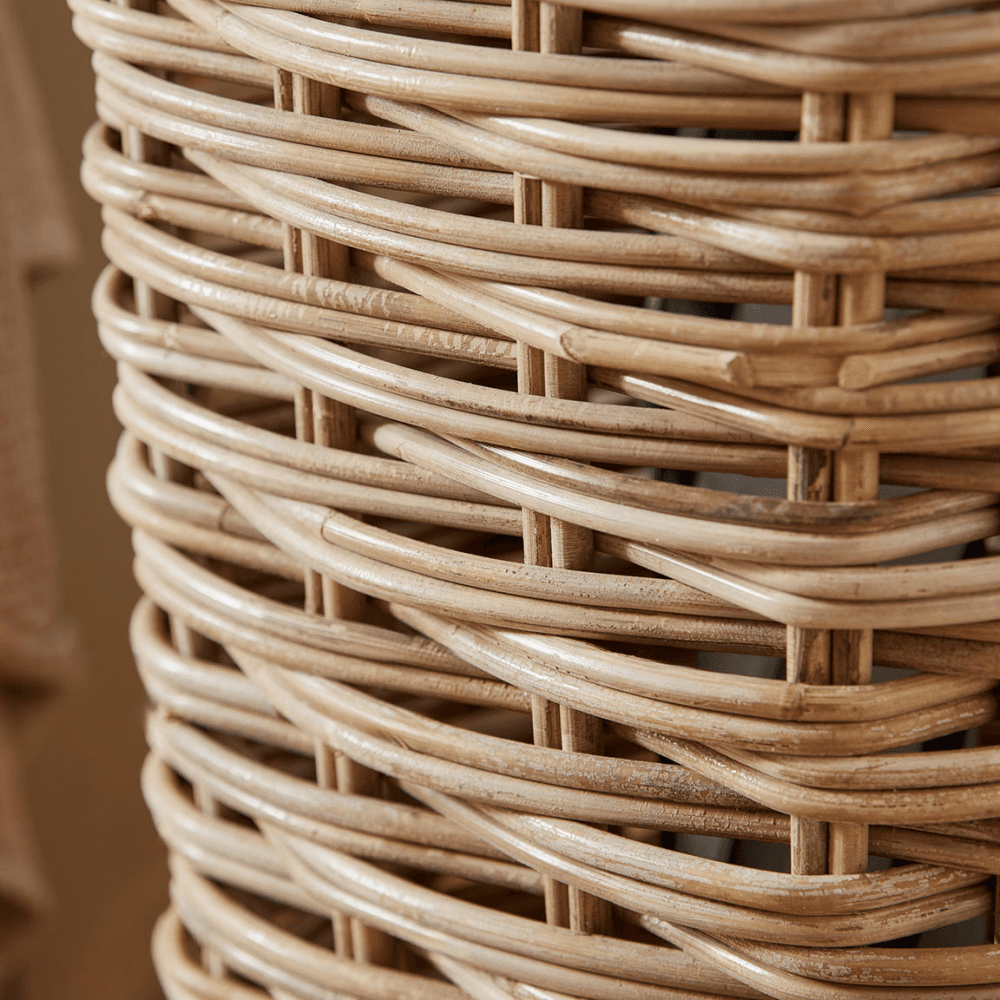 Rattan Square Umbrella Basket, Natural