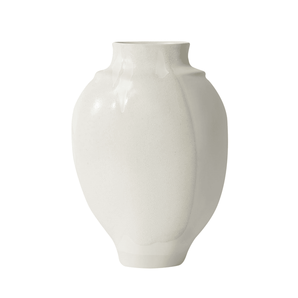Artisan Vase No4, Blanc A La Cendre