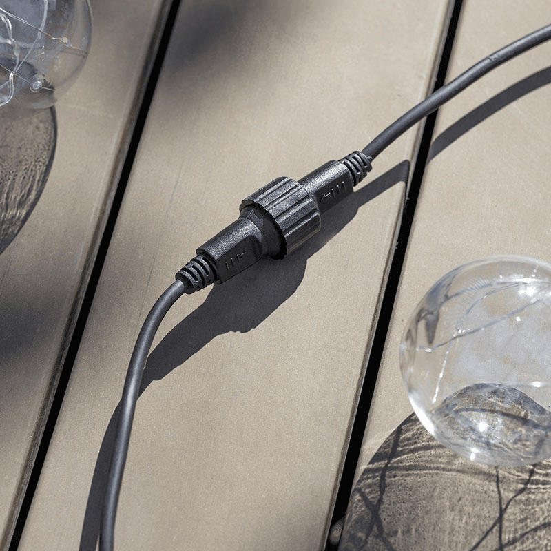 Classic Festoon Extendable Lights, Black