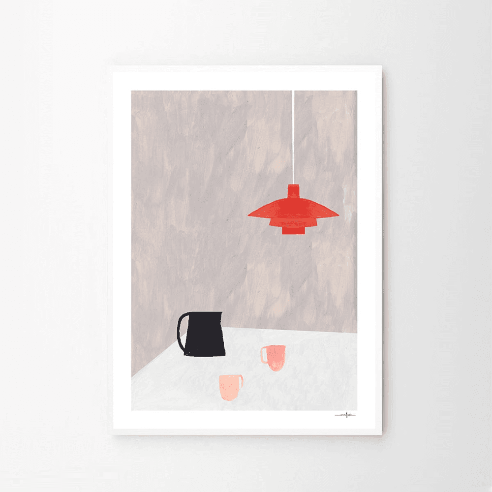 Orange Pendant - Ana Frois Art Print, Multi
