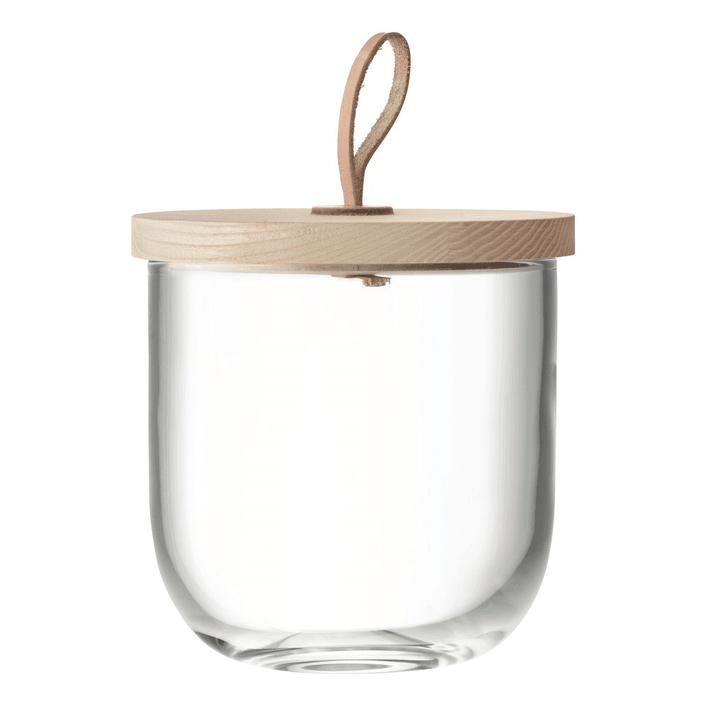 Ivalo Storage container with ash lid, clear