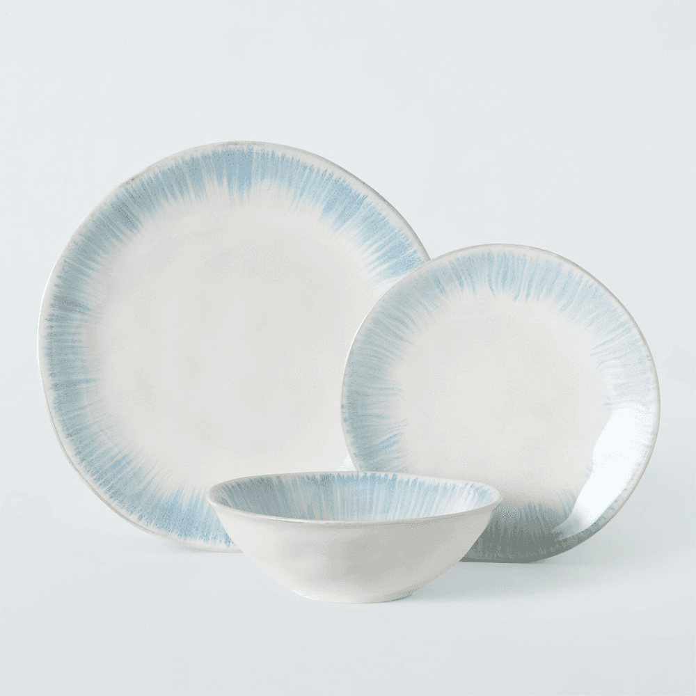 Cove 12 Piece Dinner Set, Blue