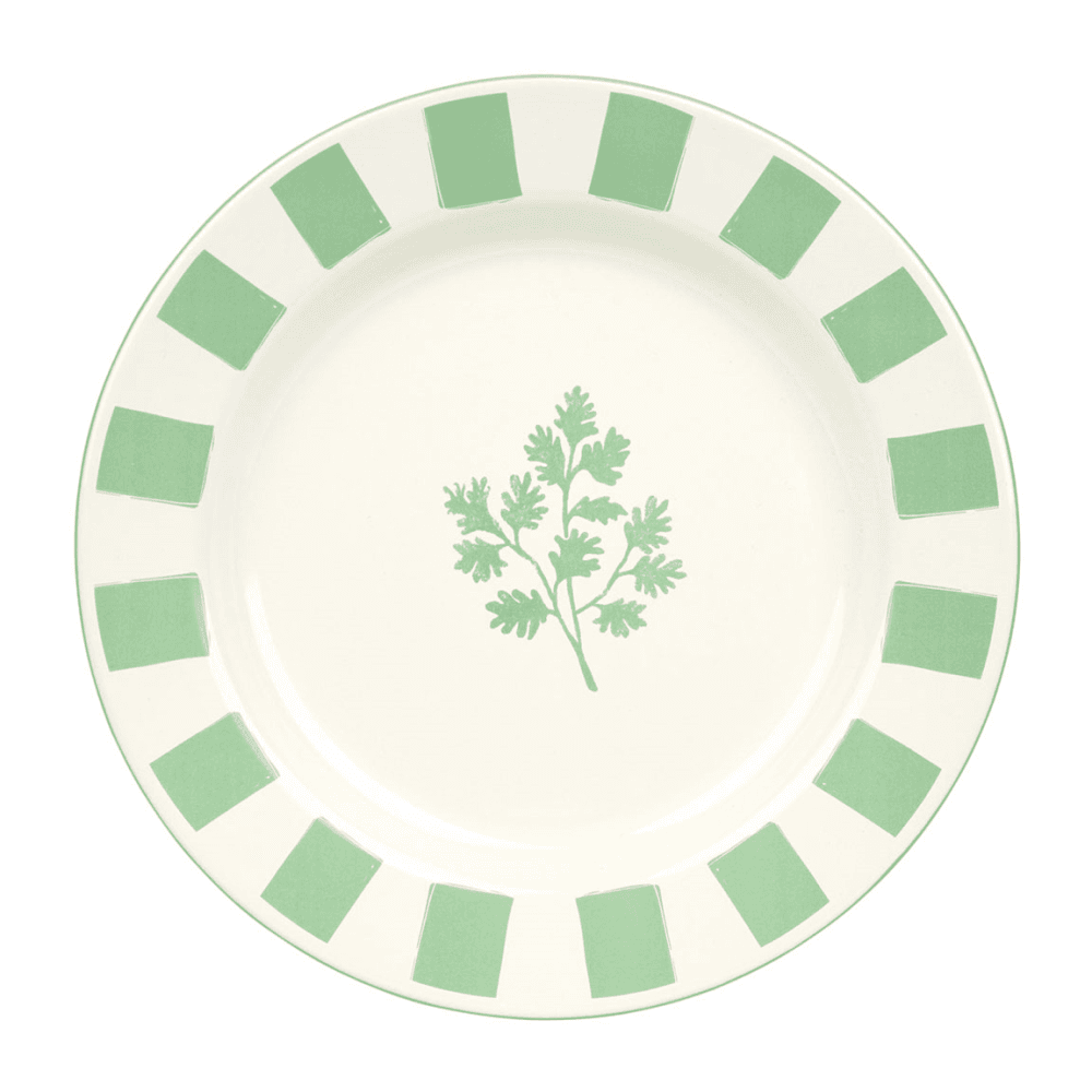 Bon jardin Enamel Plate, Parsley