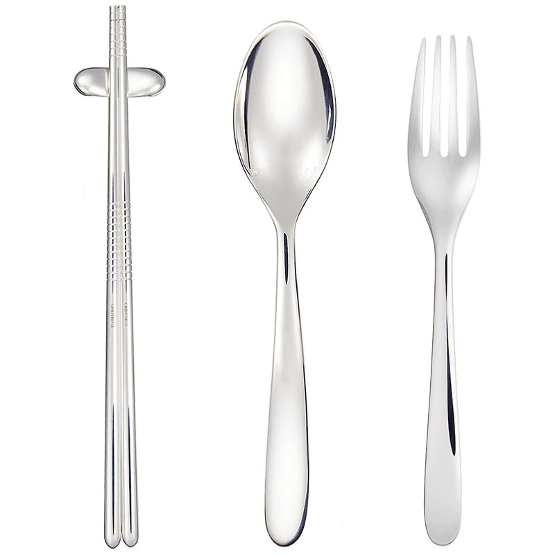 Mood Asia Flatware Set for 6 People, Silver Plated