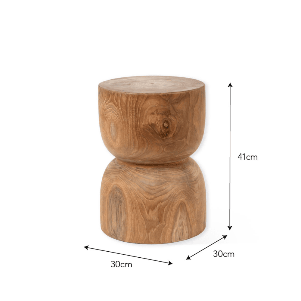Weston Teak Side Table, Natural