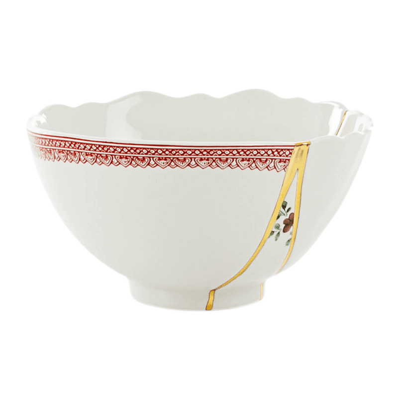 Kintsugi - No1 Bowl, white/gold