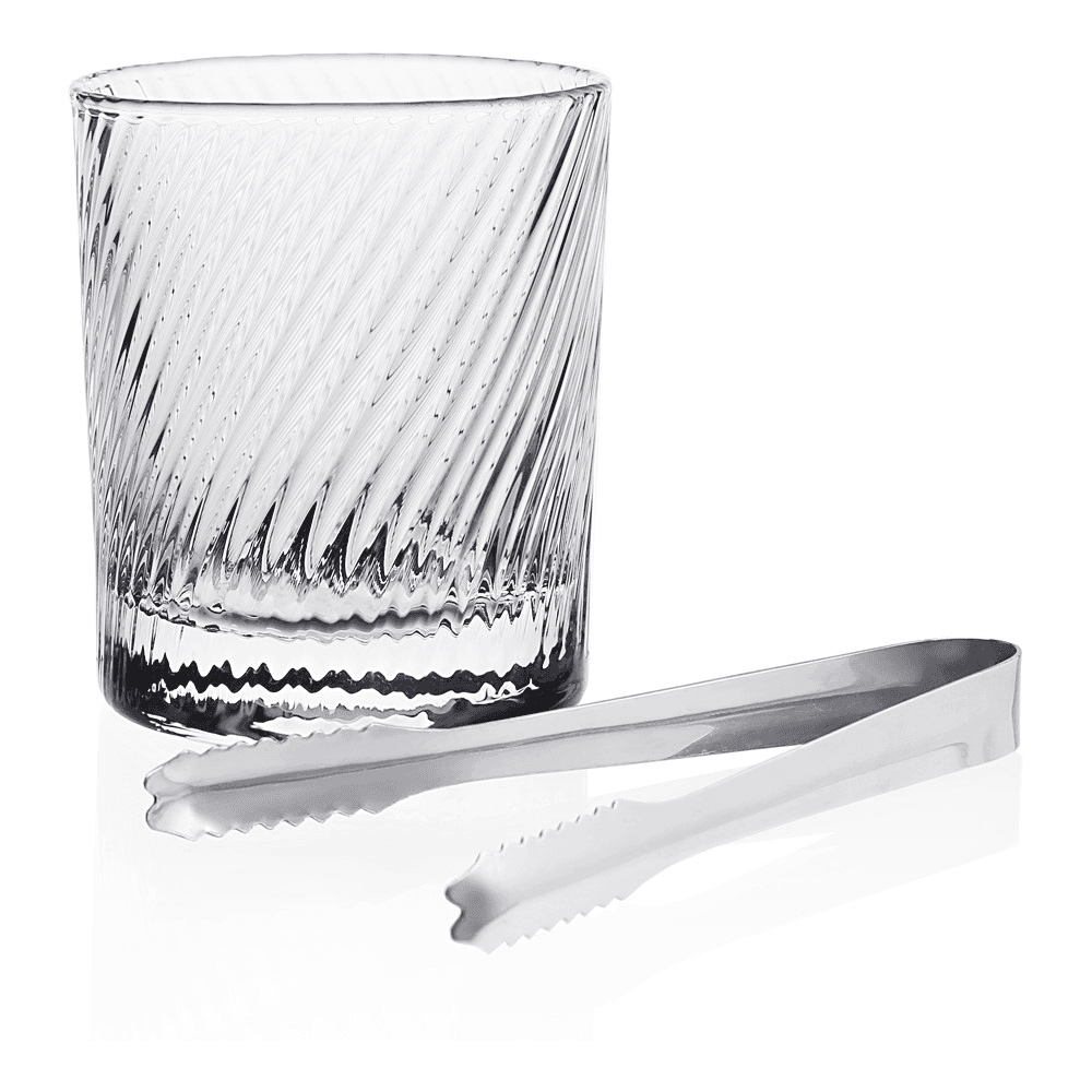 Atlantic Spiral ice bucket, Clear