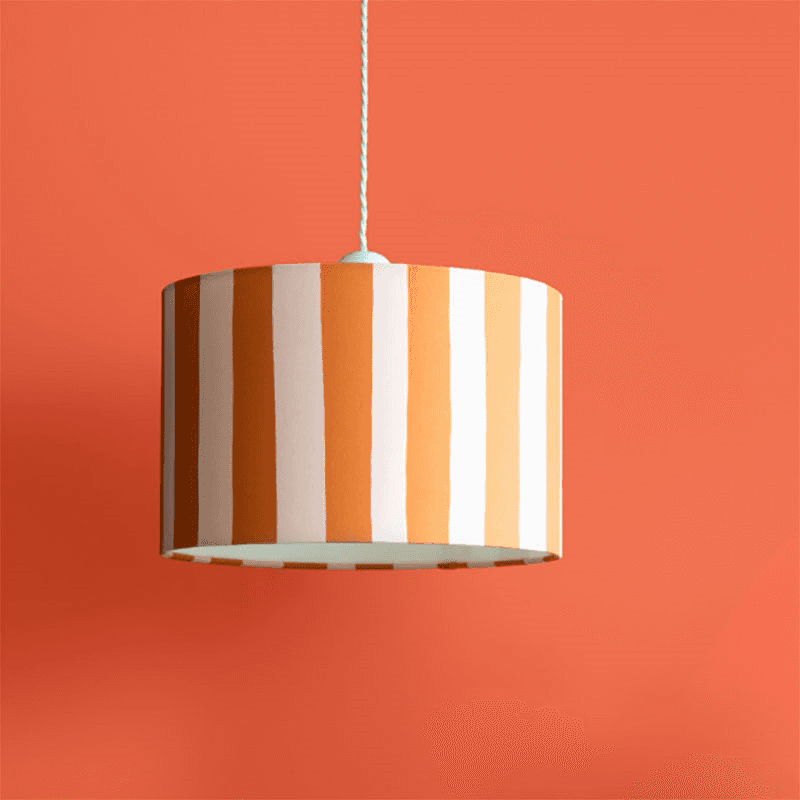 Stripe Drum Shade