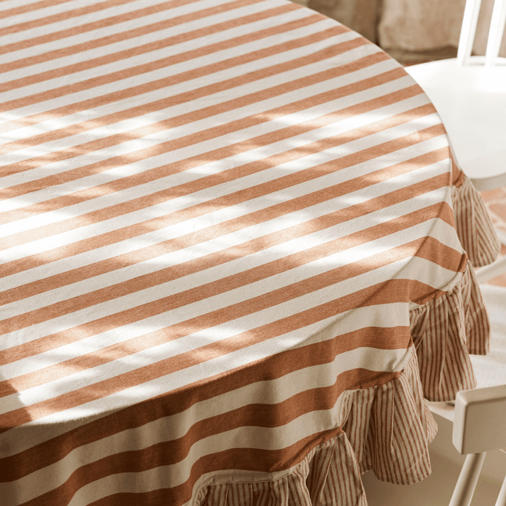 Harlton Wide Stripe Tablecloth 