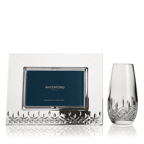 Image showing the Lismore Essence Photo Frame & Bud Vase Set, 4 x 6 " / H15.5cm, Clear product.