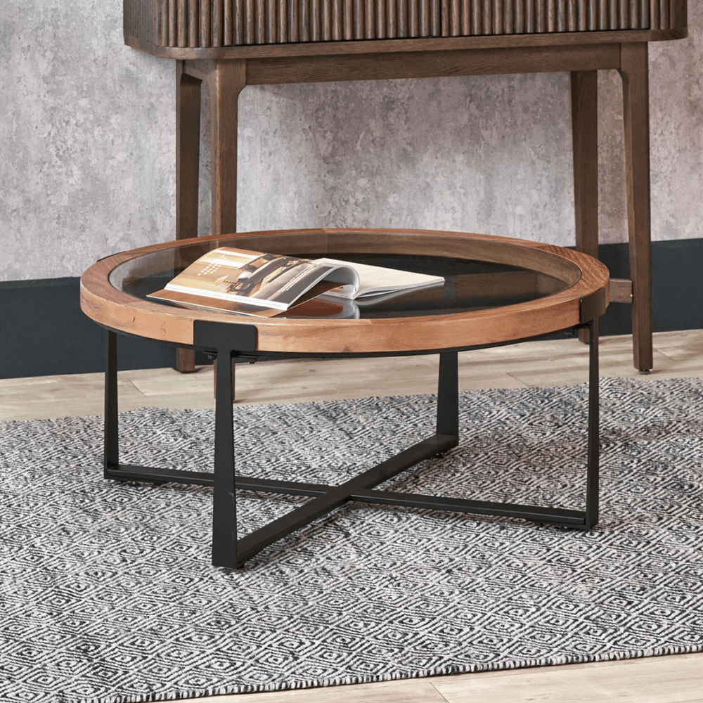 Vermont Veneer Coffee Table, Light Walnut