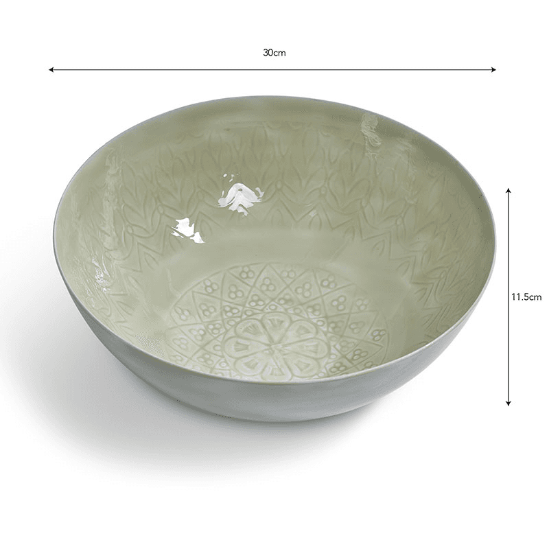 Fiskardo Serving Bowl, Clay