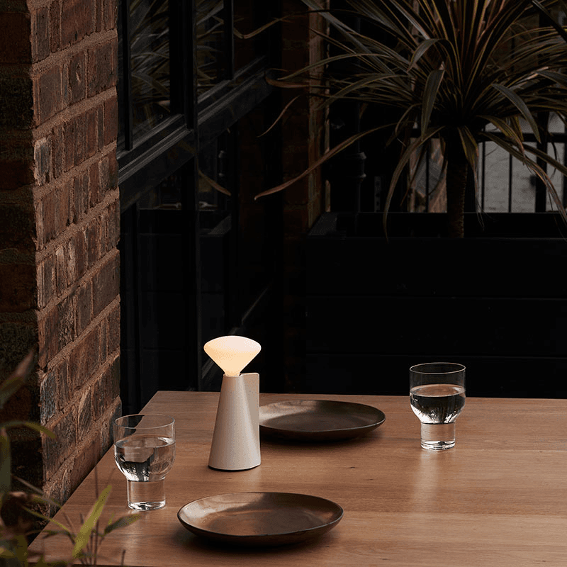 Mantle Portable Lamp with R80 Led Bulb