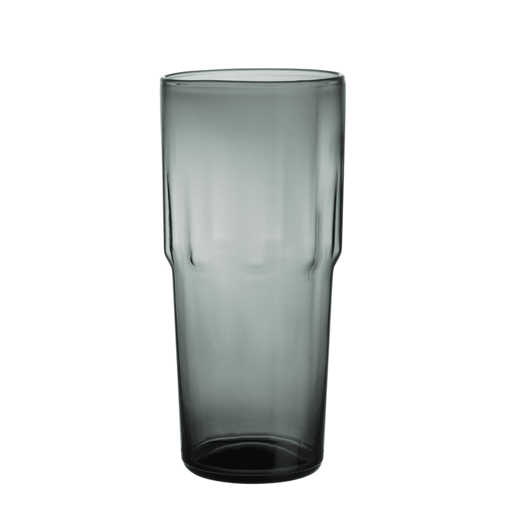 Solare Set of 2 Tall Glasses, Dark Grey
