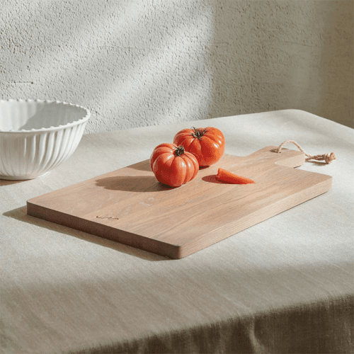 Image showing the Borough Rectangular Chopping Board, Seasoned Oak product.