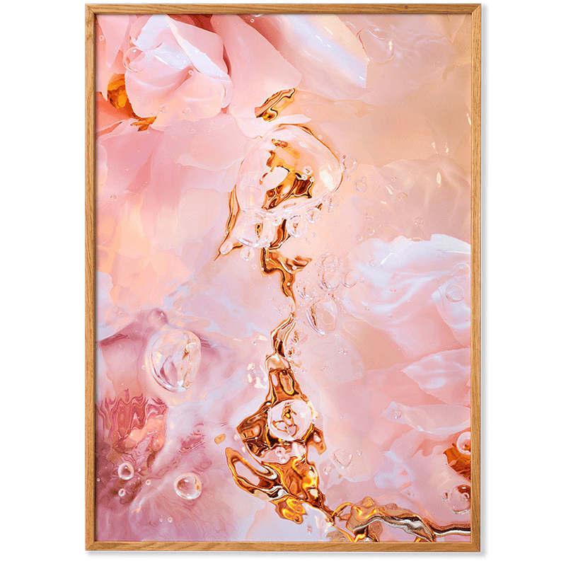 Flora Aquatica 02 Framed Print, Pink