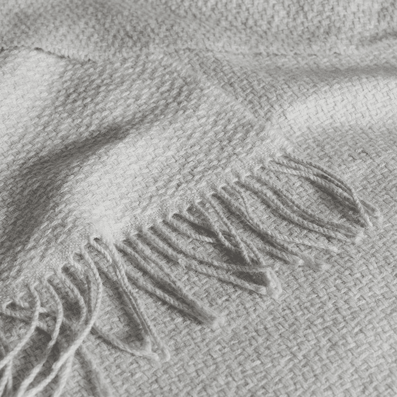 Chepstow Cashmere Blend Throw, Grey