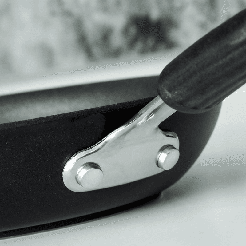Total Anodised Non-Stick Frying Pan Set, Black