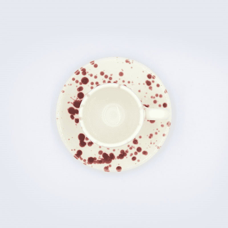 Splatter Espresso Cup & Saucer