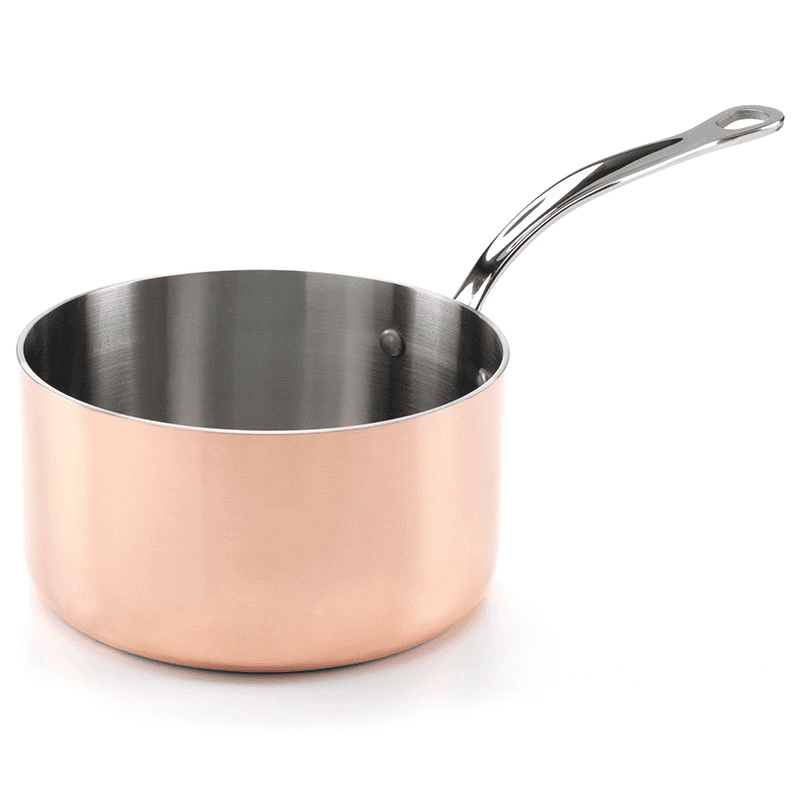 Induction Saucepan with Lid, Copper