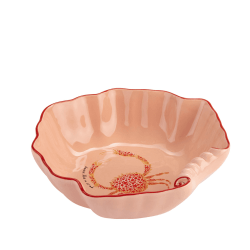 Image showing the Shell Serving Bowl, D28cm, Pink product.