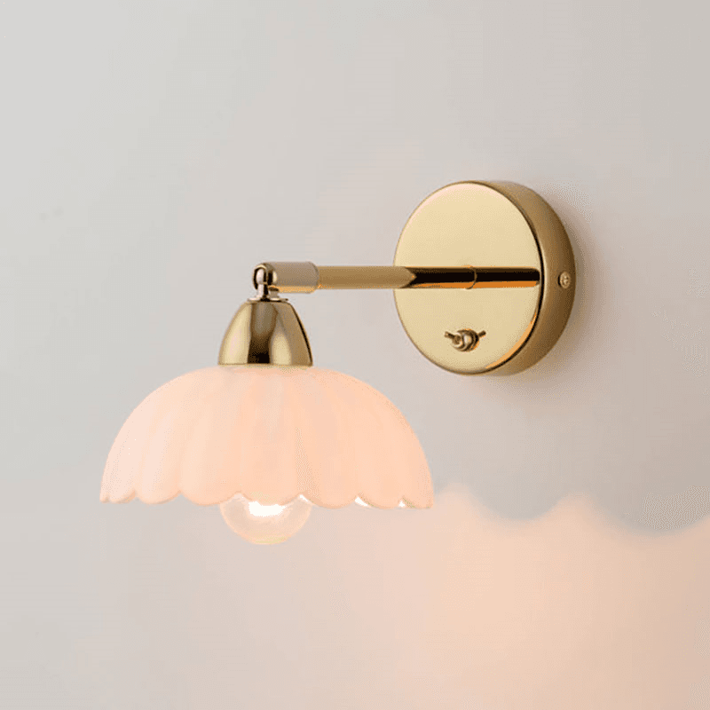 Flower Wall Light, Opal