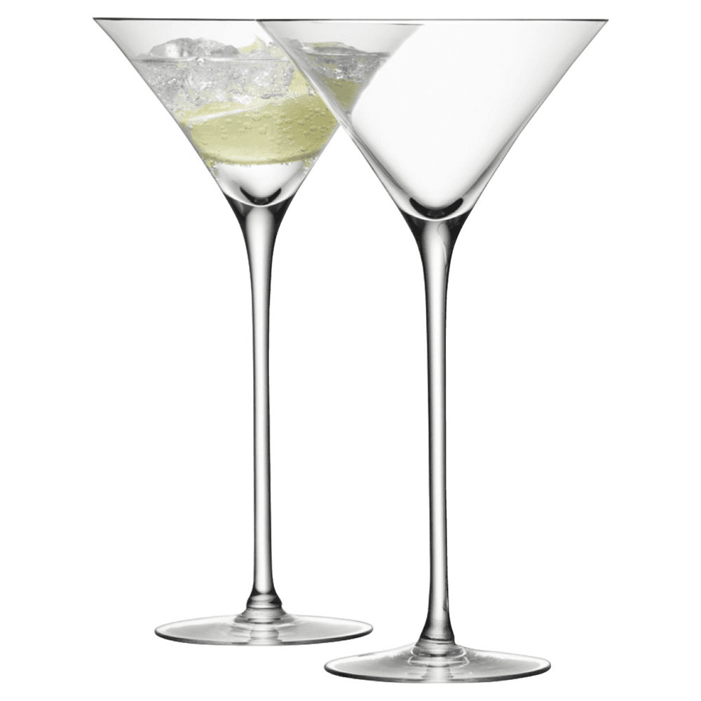 Bar Pair of cocktail glasses, clear
