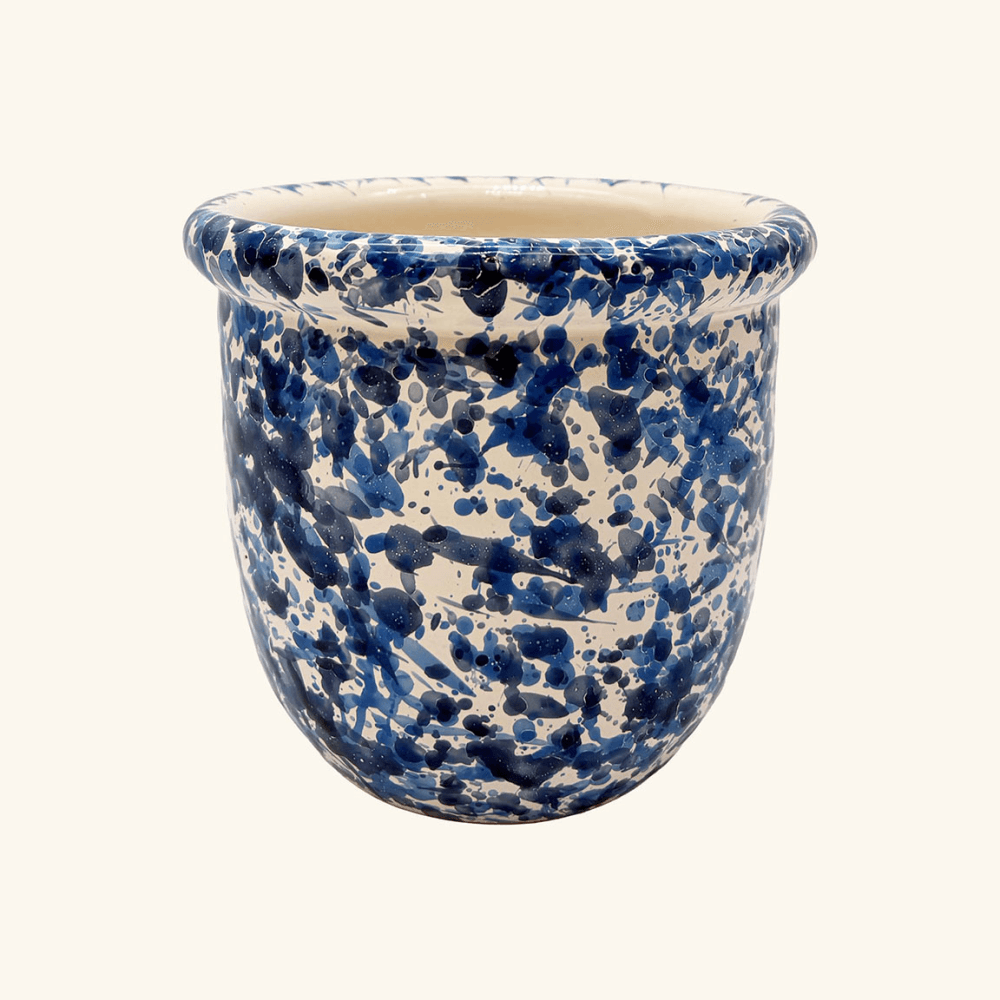 Italian Splatterware Plant Pot
