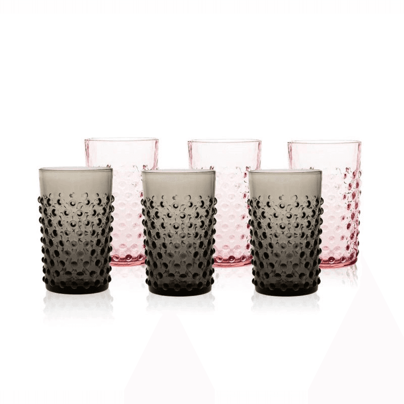 Hobnail Set of 6 Tumblers, Dusk
