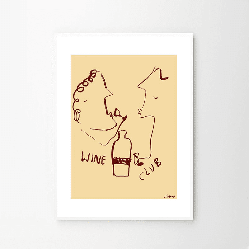 Ruby Hughes Wine Club Print