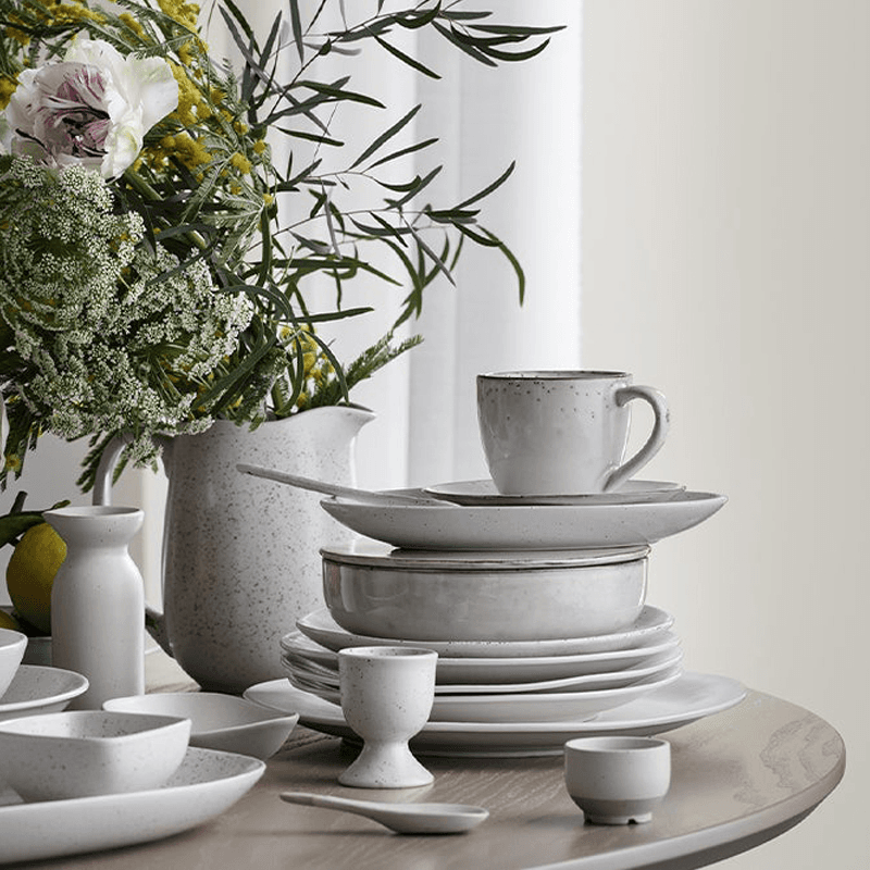 Nordic Vanilla Salad Bowl, Off White