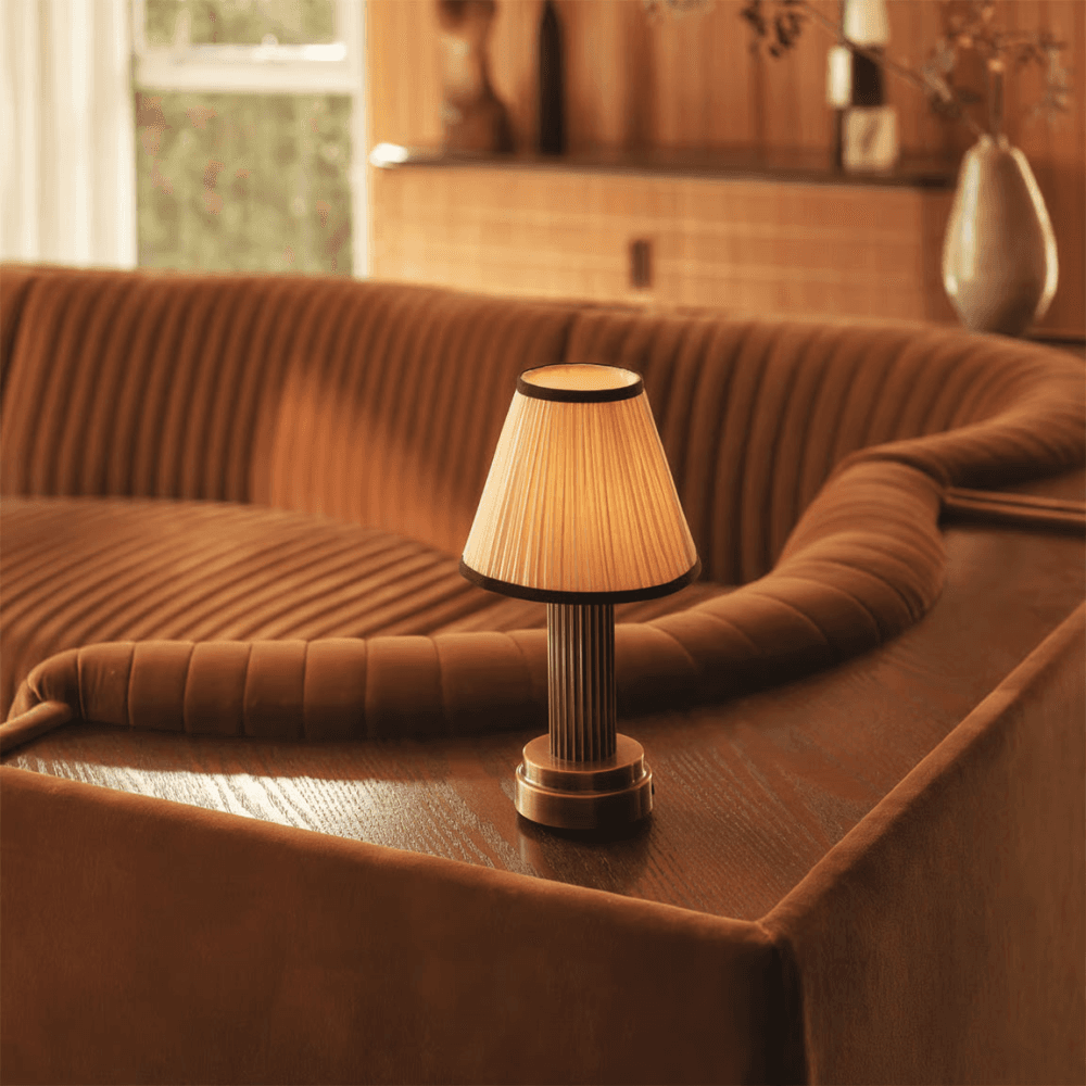 Emmie Portable Lamp, Brass