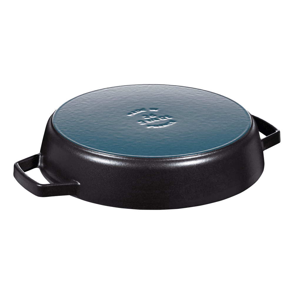 Double handle frying pan