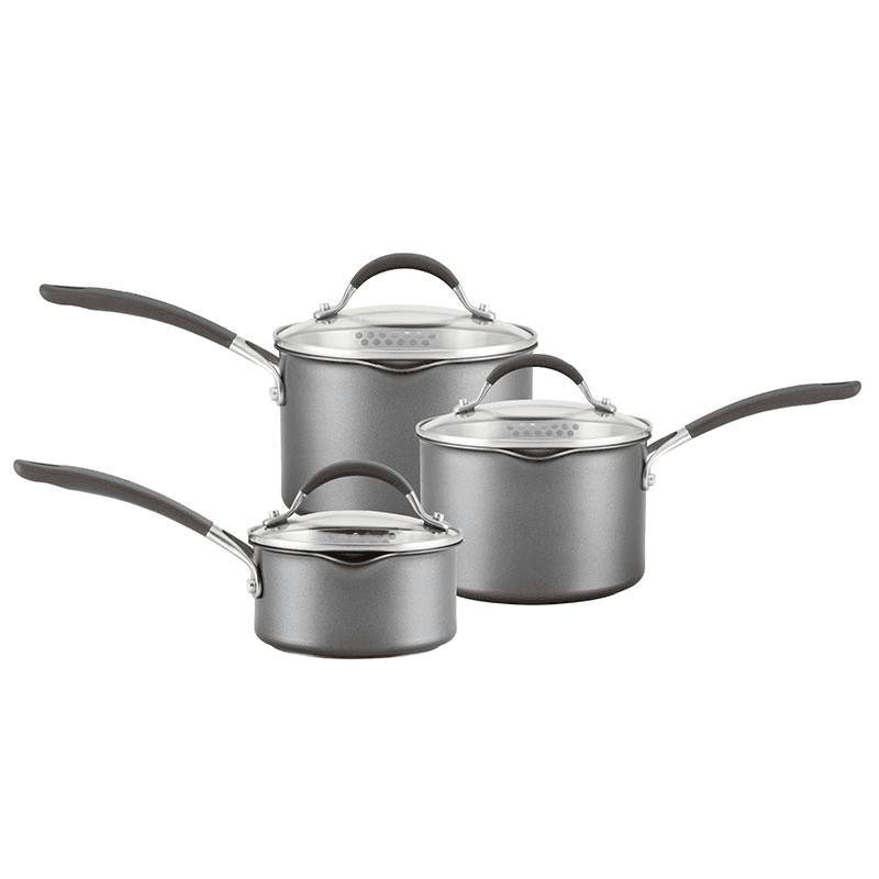 A1 ScratchDefense Non-Stick Pan Set, Grey