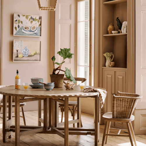 Image showing the Aderyn Dining Table, Burnt Elm product.