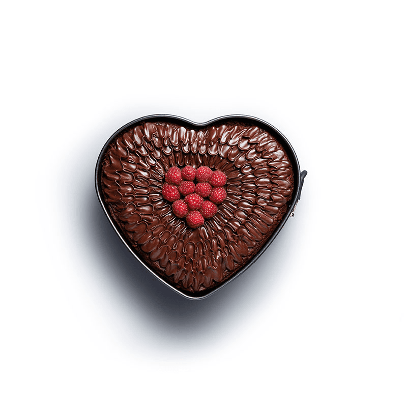 Heart shape cake tin, Black