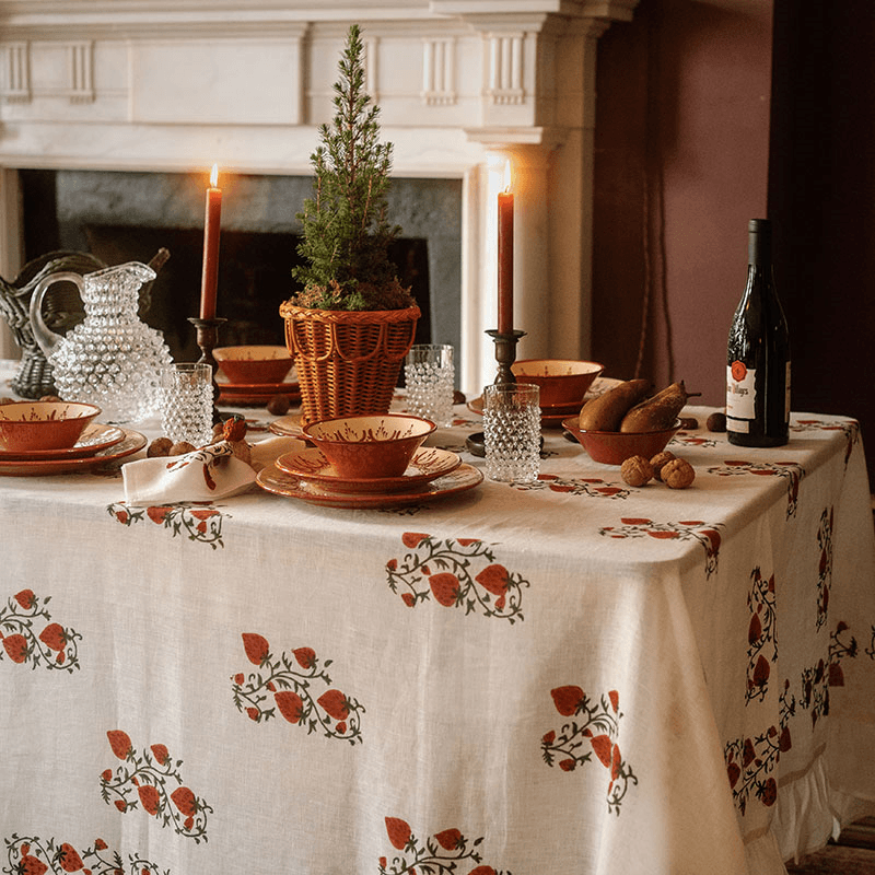 Fraises des Bois Tablecloth