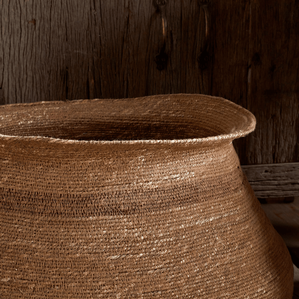Rana Basket, Natural & Rust