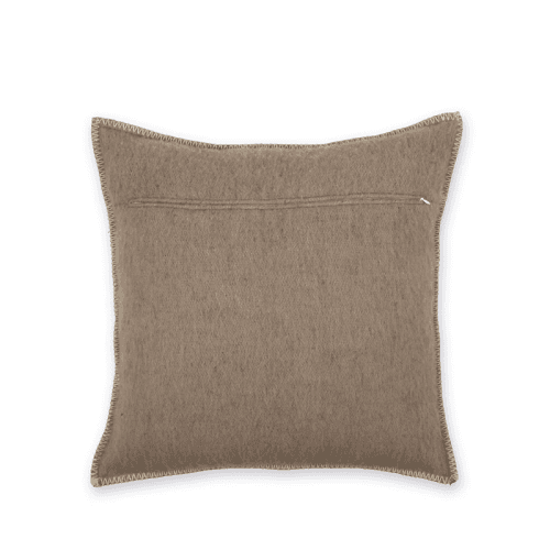 Image showing the Buxton Wool Reversible Cushion, H50 x W50cm, Cocoa product.