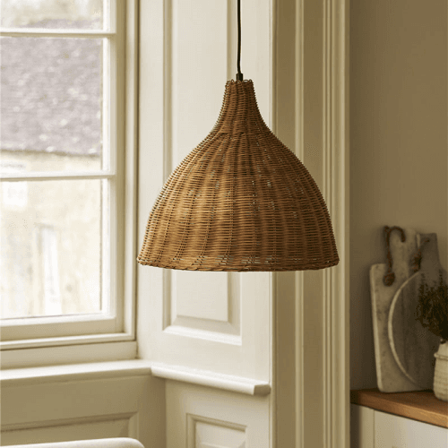 Image showing the Mouldon Rattan Pendant Light product.