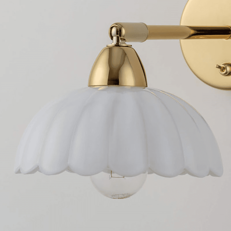 Flower Wall Light, Opal