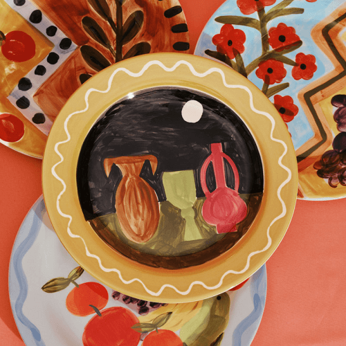 Image showing the Santiago de Borja by Shurleey Set of 2 Dinner Plates, 04 Dljntlas product.