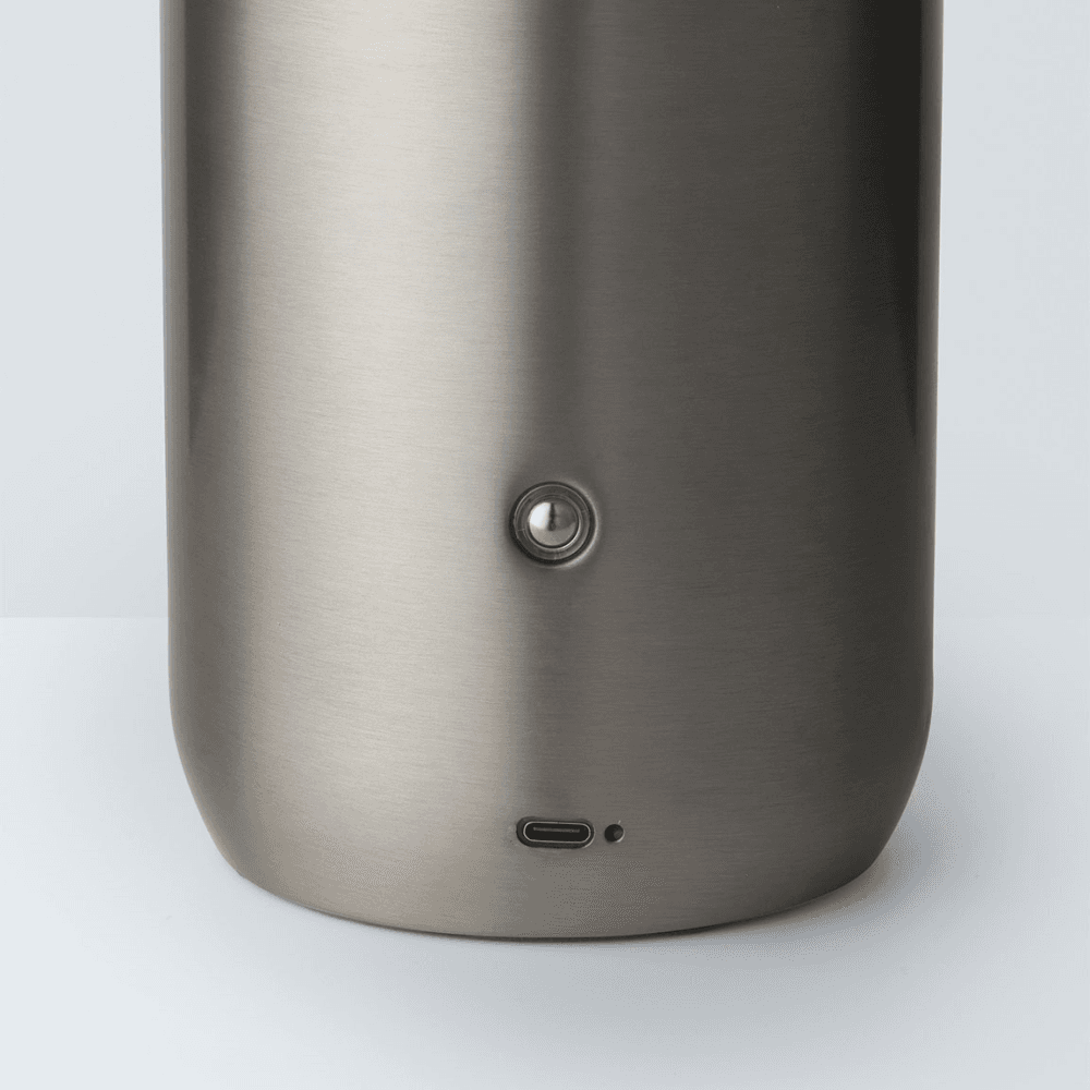 Mushroom Portable Lamp, Brushed Chrome